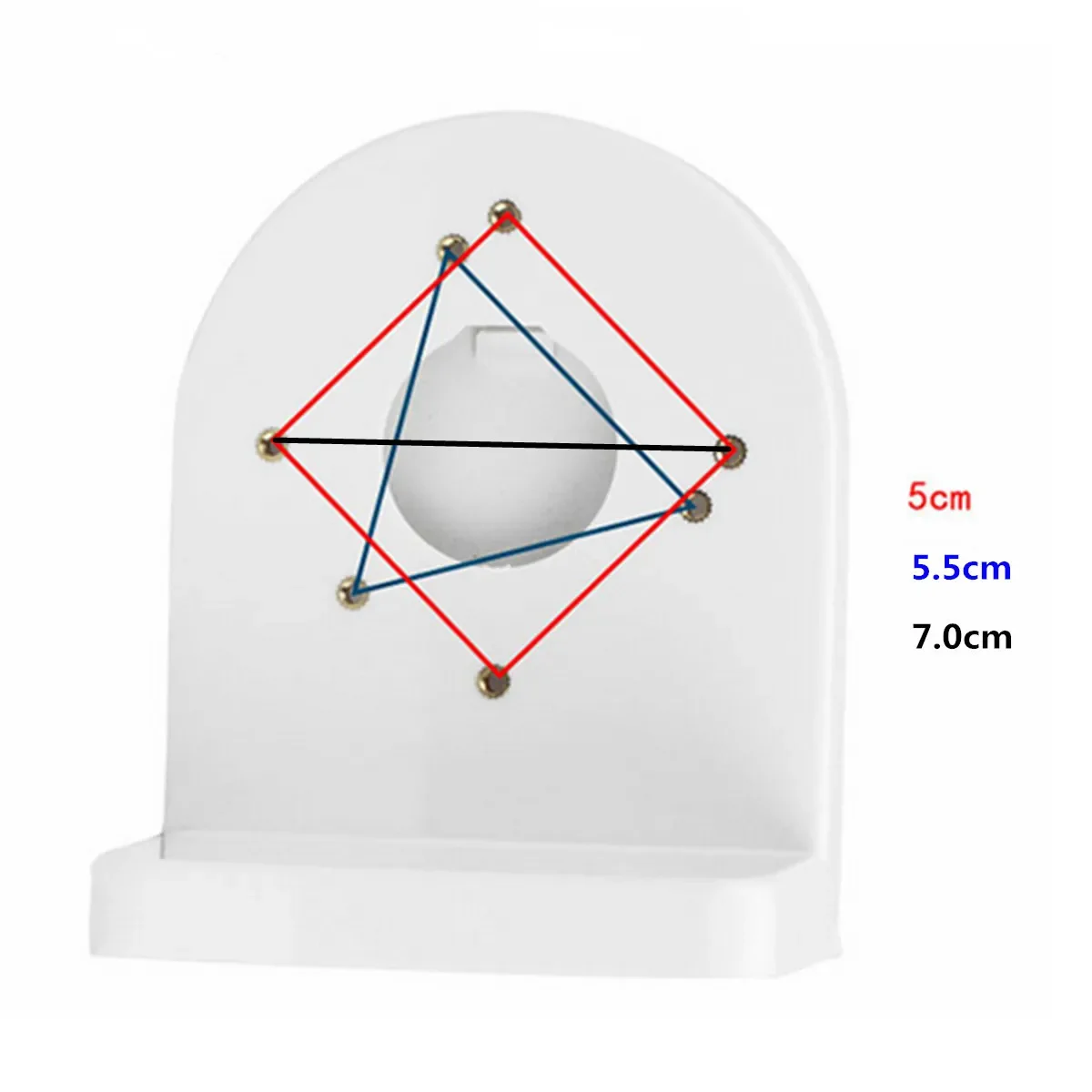 Support mural en plastique à Angle droit de Type L, 3.5 pouces, pour caméra IP de vidéosurveillance dôme, Kit de système de sécurité, support de moniteur