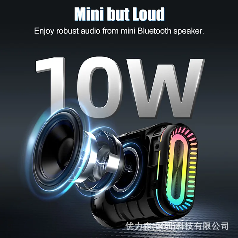 Alta fidelidade qualidade de som bluetooth alto-falante grande volume tws estéreo sem fio subwoofer casa ao ar livre à prova dwaterproof água portátil carro mini áudio