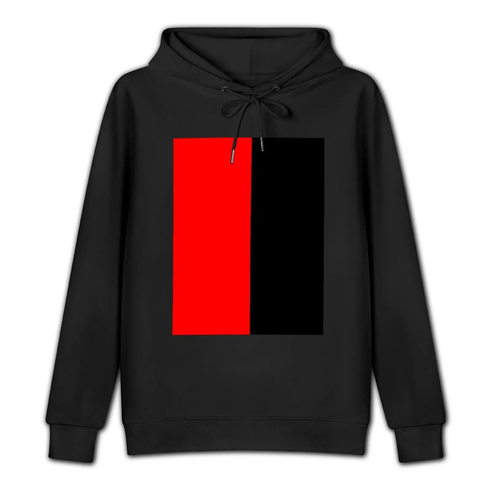 Backpack Half Red Half Black Pullover Hoodie men wear hooded shirt japanese style mens designer clothes big size hoodie