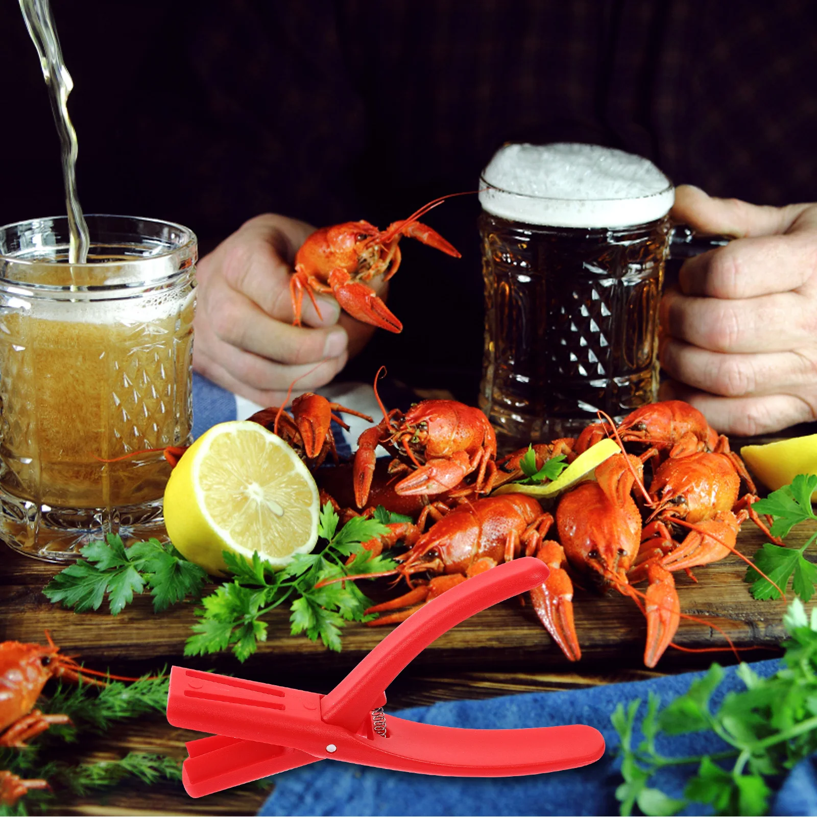 

Shrimp Peeler Plastic Shell Remover Tool Small Crawfish Cleaning Reusable PP Material Seafood Tools