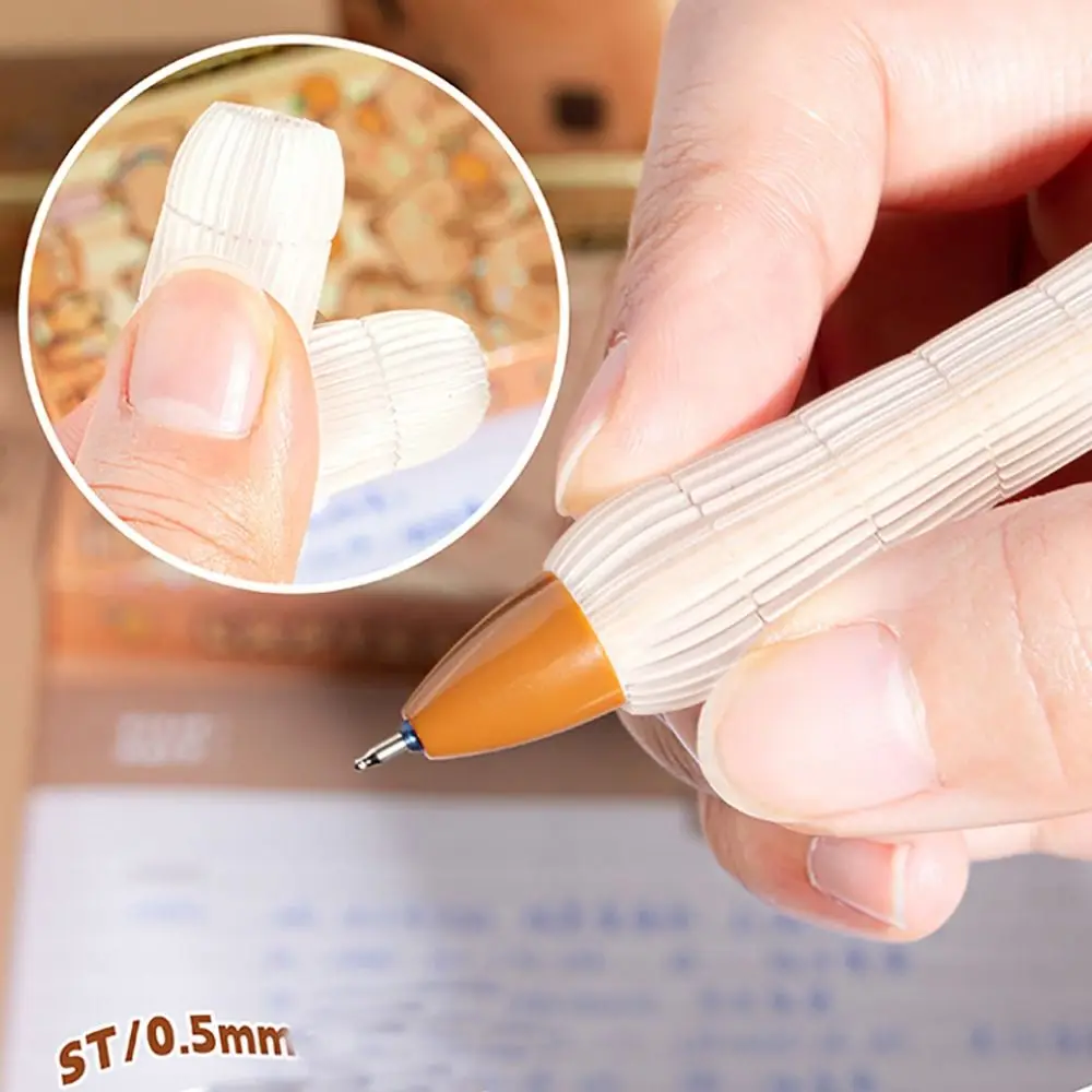 5 pz/scatola carino penna gel in plastica punta ST tipo pressa penna a sfera asciugatura rapida penna neutra lavabile ufficio scolastico