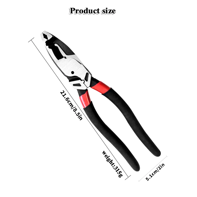 1Pc Multifunctional Sliding Screw Pliers with Removable Sliding Screws, Wire Cutting, Crimping Terminals, Broken Wire, Rust Screw Sliding Wire,