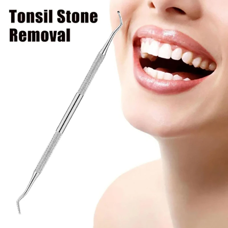 1Pc Tonsil Stone Removal Ear Wax Remover Tool Stainless Steel Remover Mouth Cleaning Care Tools Tonsil Stone Remover Health Care