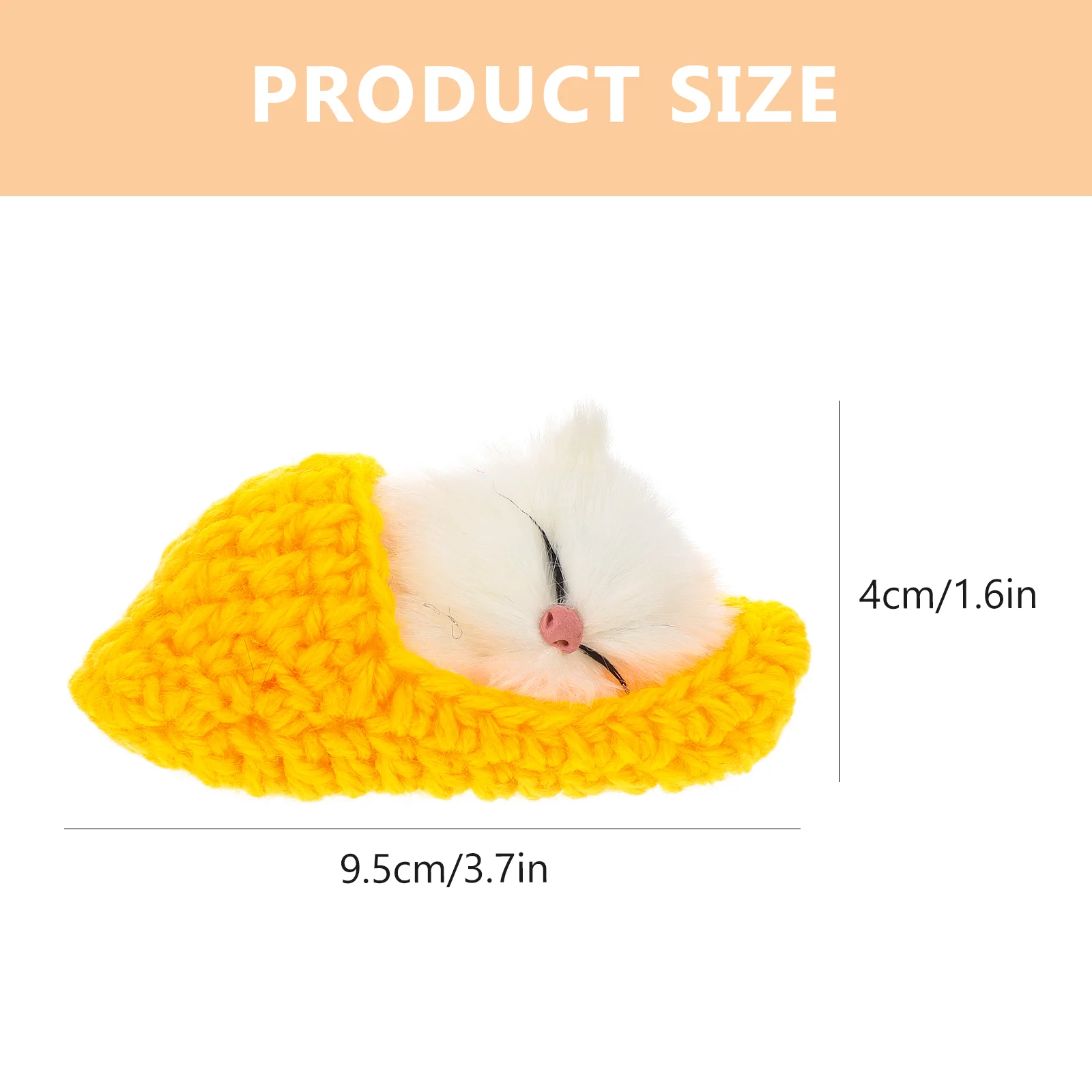 5 Pcs Slipper Nap Cat Miniature Model Toys for Kids Baby Yarn Fiber Artificial Cats Child