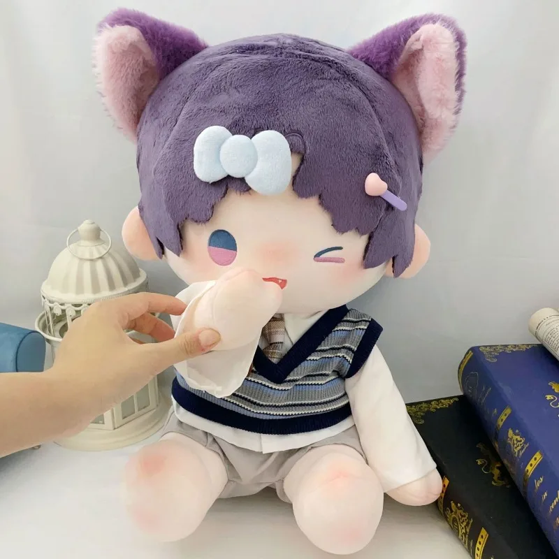 40cm Anime Game Love and Deepspace Rafayel Kawaii Cosplay Cotton Doll Body Sit-upright Soft Plushies Toy Figures Fans Decor Gift