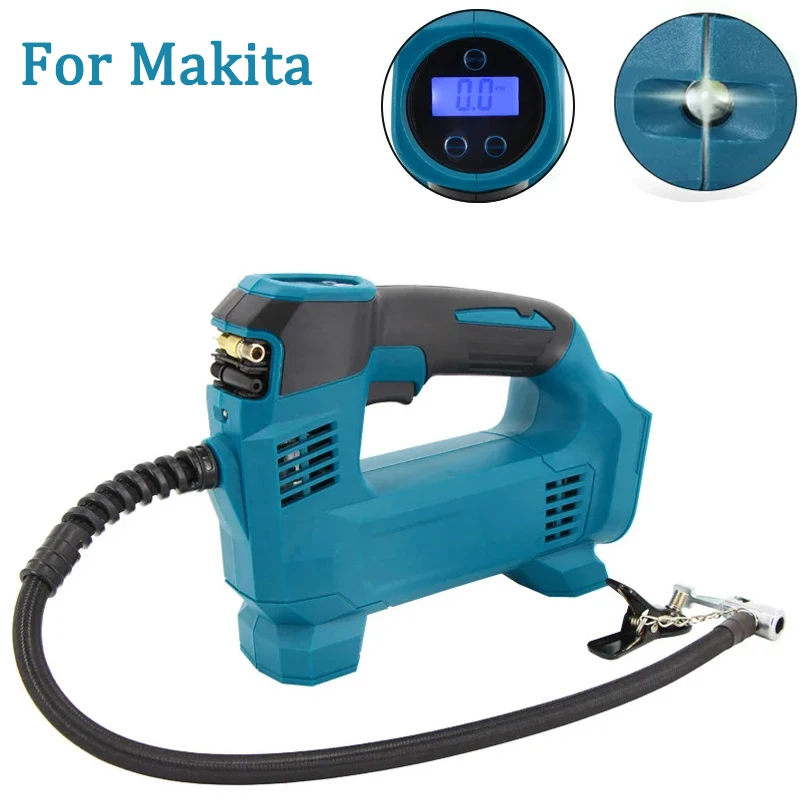 Electric Cordless Air Pump for 18V Makita Battery Powered Compressor Inflatable Pump Digital Display Inflator Car Tire Air Pump