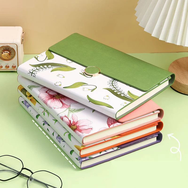 round-buckle-three-fold-notebook-200-pages-suitable-for-high-end-notebook-diary-a5-retro-high-end-pu-leather-classic-travel