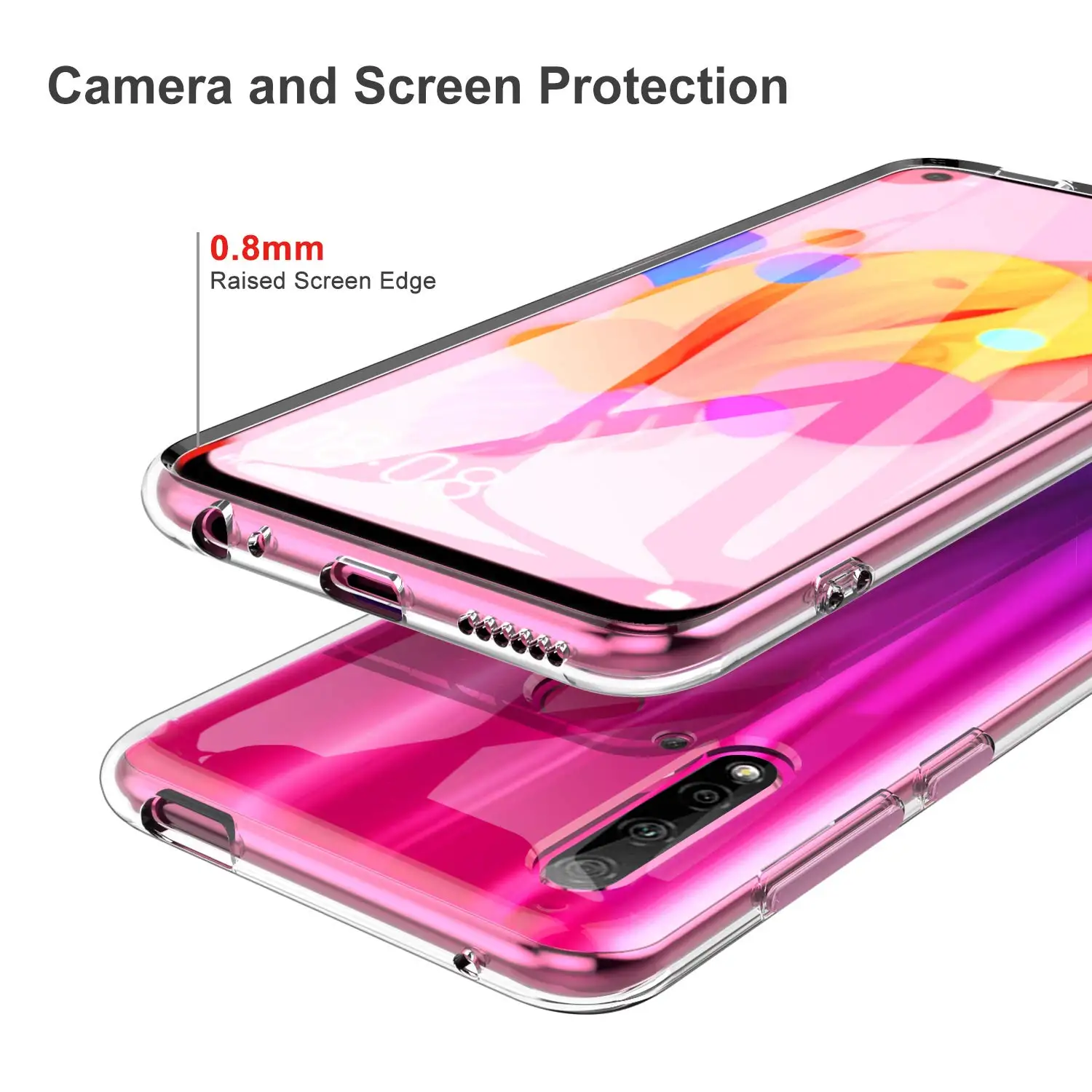 Original Clear Phone Cover Case for Huawei Nova 5 5i Pro 5T 5z Soft Silicone Transparent TPU Shell Nova5 T Nova5i Nova5Pro 5Pro