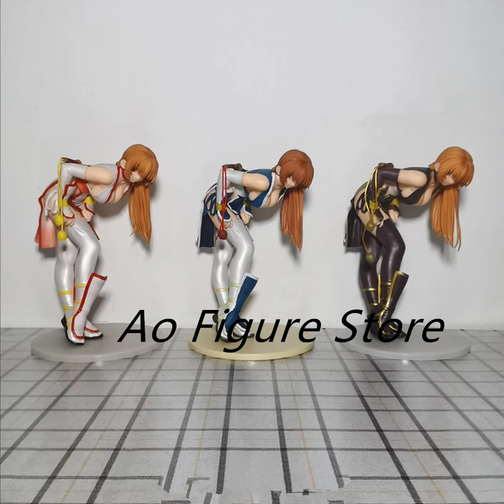 

21cm Dead or Alive Kasumi Variant White Black And Blue Sexy Girl PVC Model Toys Collectible Doll Gift