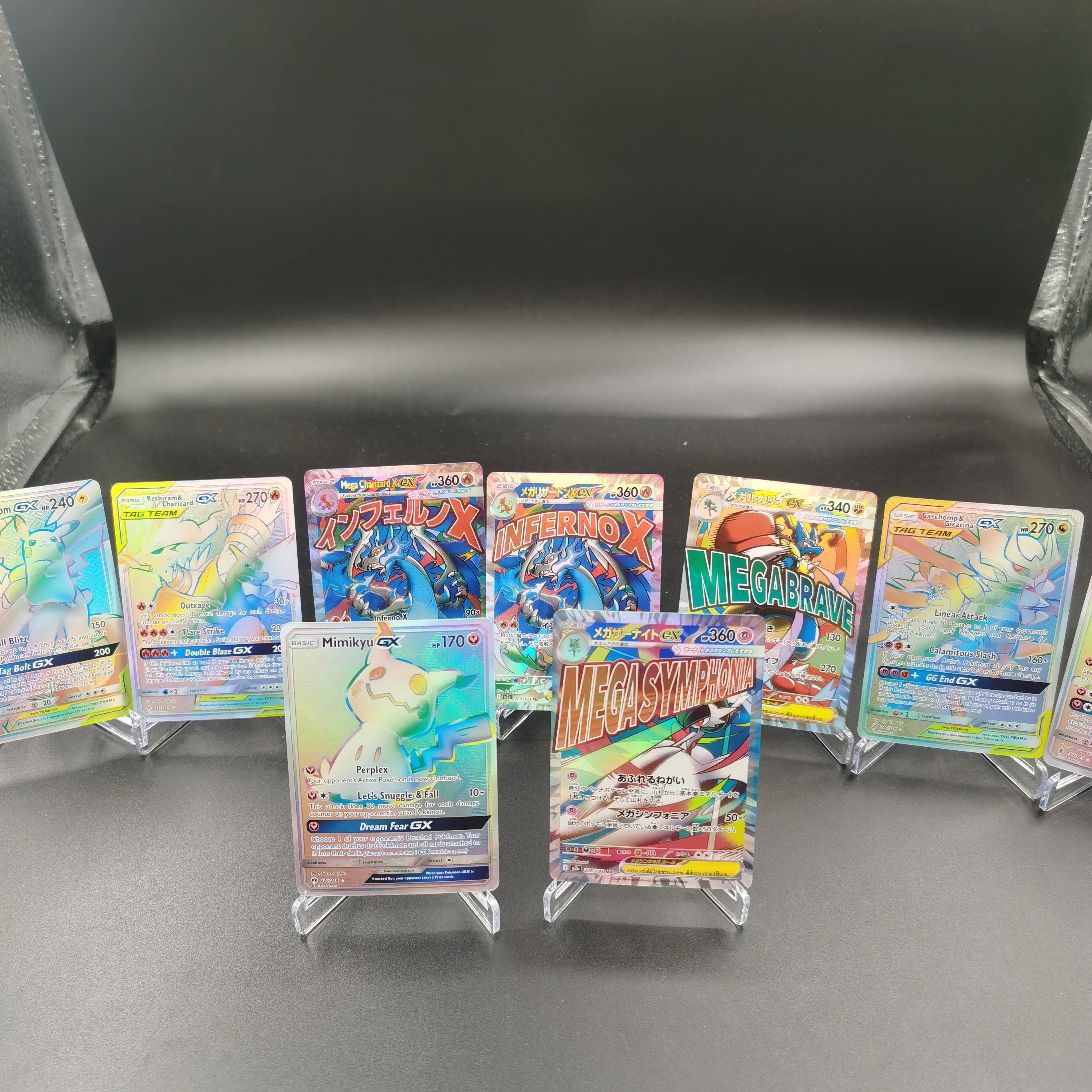 

DIY PTCG Collection Cards Gardevoir Lucario Charizard ex Self Made Single Card Classic Game Anime Card Gift Toy
