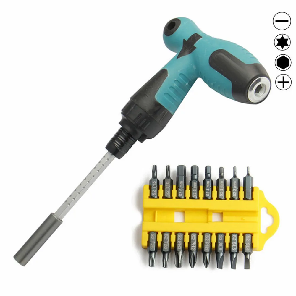 

Extendable Ratchet Screwdriver Security Bit Set Magnetic Screwdriver Bit Tool Holder With Torx Hex Star Screwdriver Bits Tools