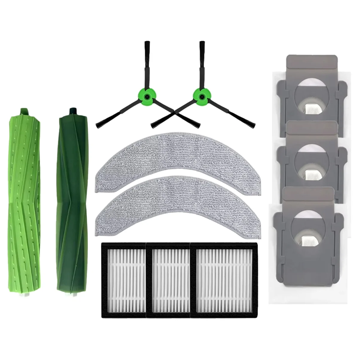 Para Irobot Roomba Combo 10 Max accesorios de Robot aspirador filtro Hepa fregona trapo bolsa de polvo piezas de repuesto-A19G
