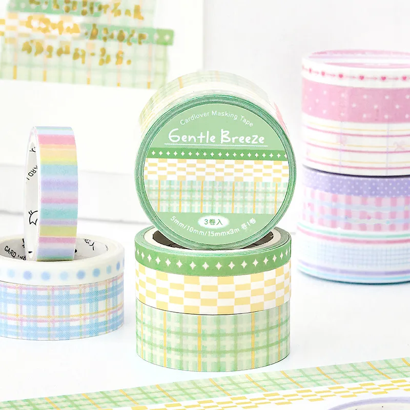1pcs/1lot Decorative Adhesive Tapes Spring Field Prelude Junk Journal Japanese Masking Scrapbooking Stickers
