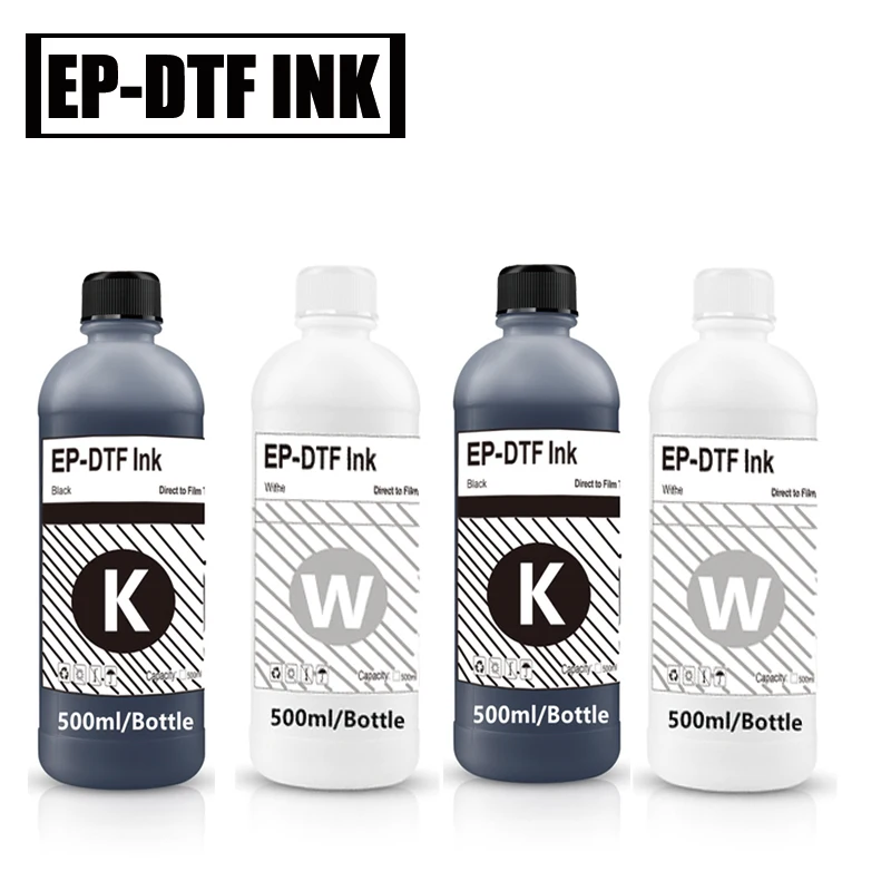 حبر EP-DTF 500 مللي مباشرة لنقل حبر الفيلم لرأس الطباعة Epson i3200 XP600 TX800 L1800 1390 L805 جميع طباعة حبر DTF