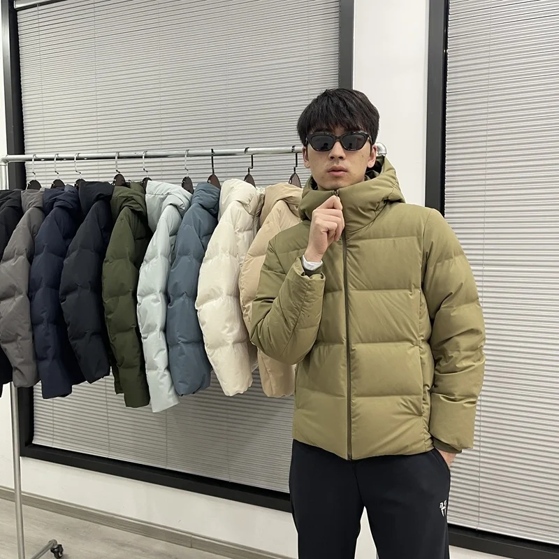 

Ежегодная новинка: Теплая осенне-зимняя пуховая куртка с капюшоном для пар, ветрозащитная, с защитой от снега, 90% пух, свободный крой, модная.