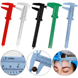 150MM Plastic Eyebrow Measuring Vernier Caliper Tattoo Caliper Ruler Portable Pachymeter Microblading Ruler Permanent Makeup Too