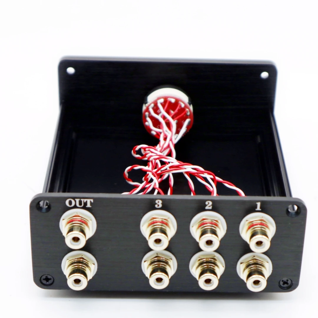 Home audio 3 in 1 out input audio switcher selection Power amplifier Front signal switch Aluminum alloy version