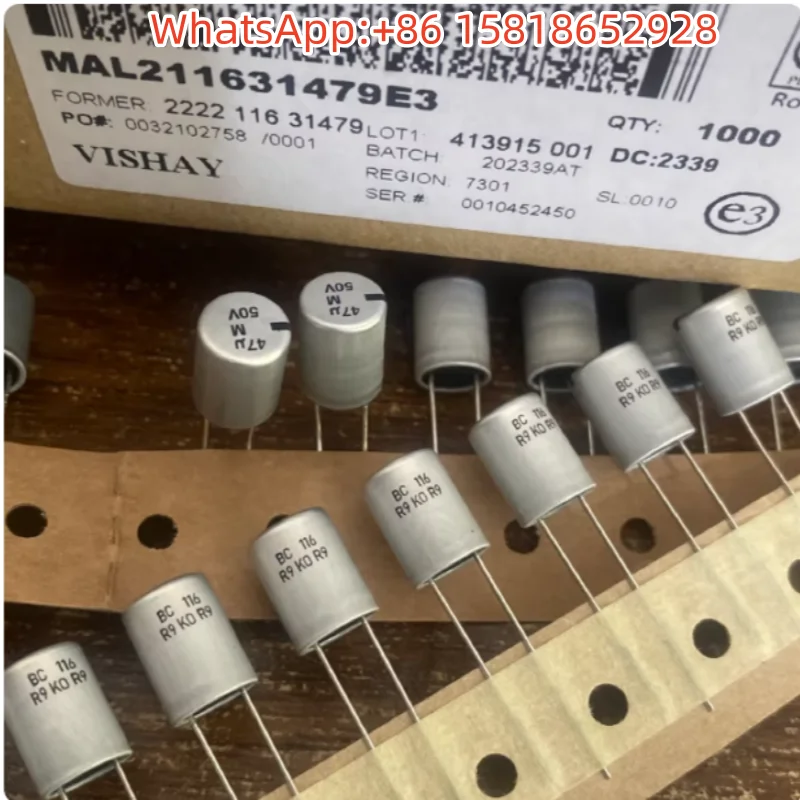 

5 шт. MAL211631479E3 50V47UF 8*12 мм электролитический конденсатор VISHAY-BC Series 116