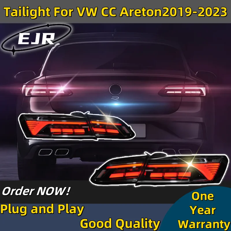 Tail Light For VW CC Areton LED Tail Lights 2019-2022 CC Areton Rear Fog Brake Turn Signal Automotive Accessories