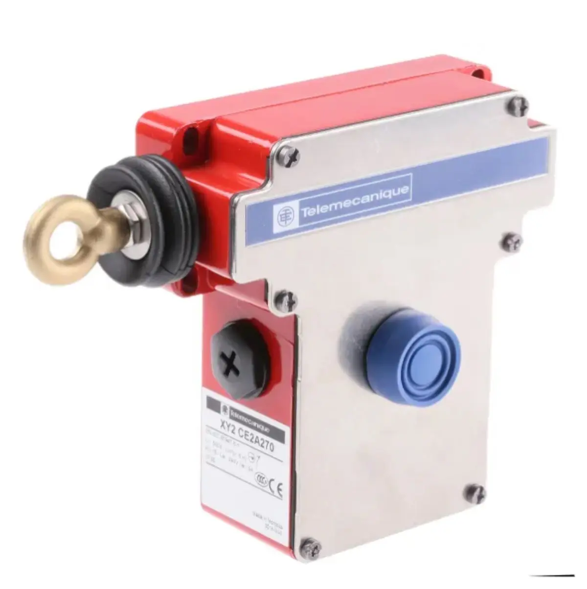 

XY2CE2A270 Защелкивающийся тросовый переключатель аварийной остановки,e XY2CE, левая сторона -2NC, загруженный pushbu