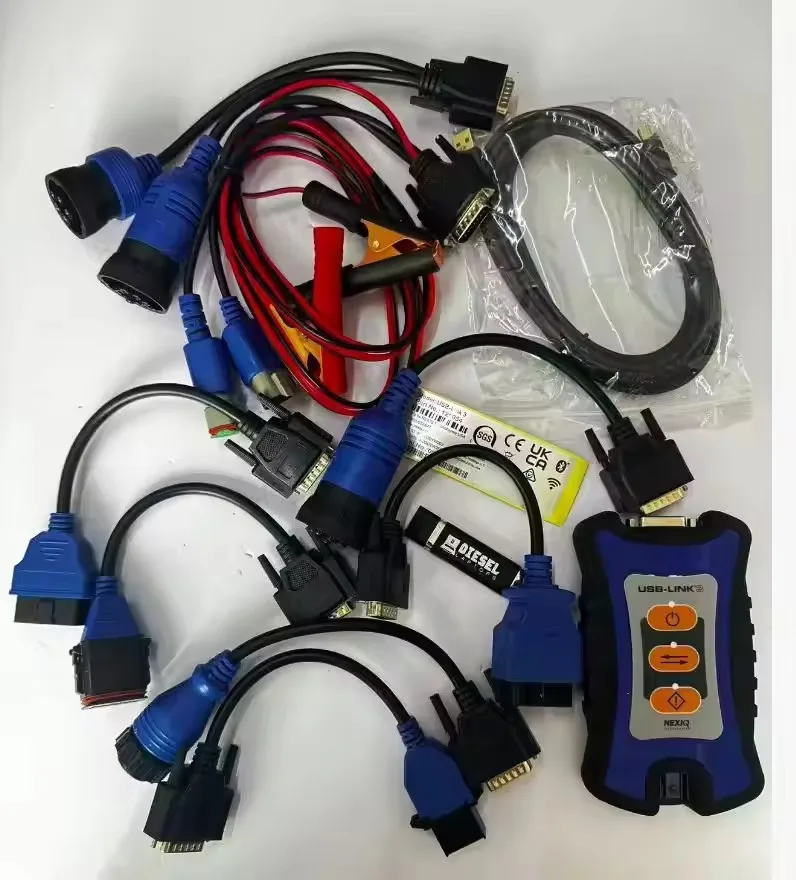 For NEXIQ 3 USB Link Latest Versions Truck Diagnostic Tool USB Bluetooth Diesel Truck Diagnostic OBD Troubleshooter Tool