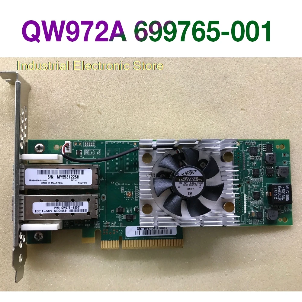 For HP QW972A 699765-001 SN1000Q QLE2662-HP 16Gb Dual-port optical fiber card