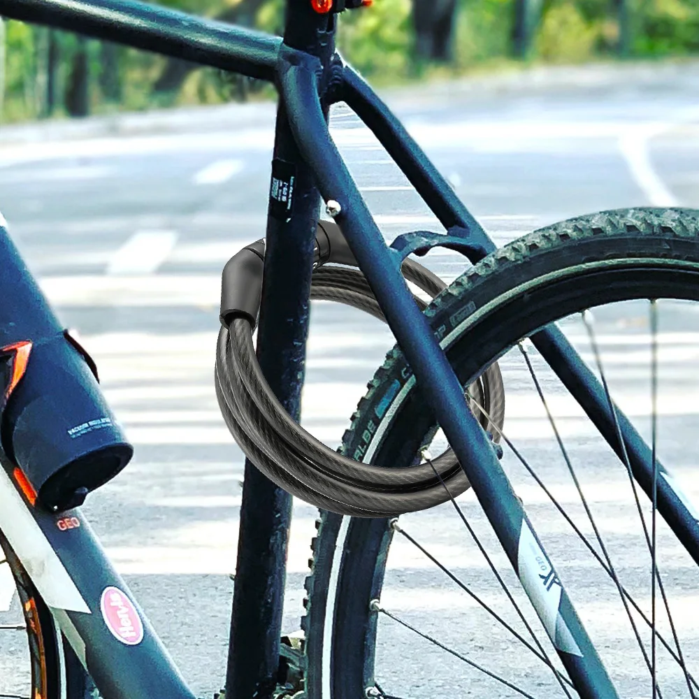 

STLF Universal Bicycle Lock Bike Cycling Electric Scooter Security Anti Theft Lock Steel Chain Cable Locks