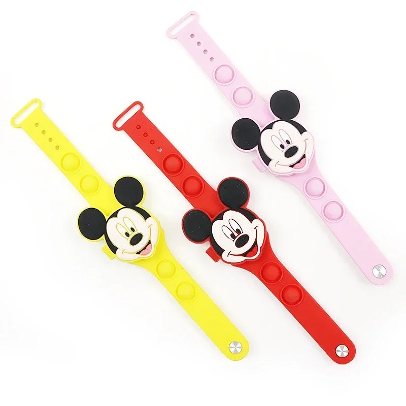 Disney-Mickey LED Digital relógios para crianças, BPA Free, Silicone Band, Clamshell Design, relógio de pulso infantil, meninos e meninas, moda