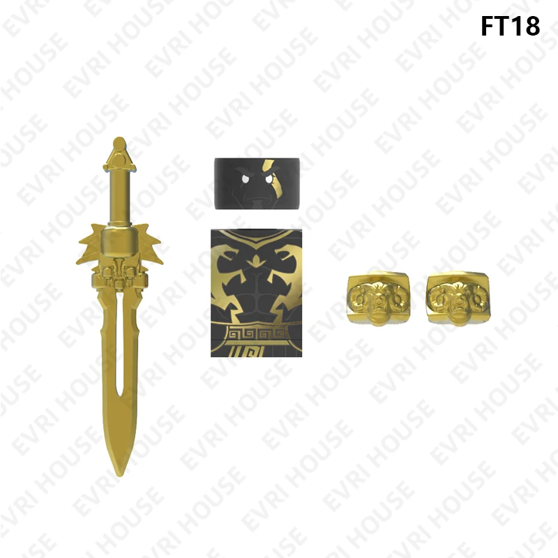 Games Mini-actiefiguren Bakstenen Bouwstenen Poppen Assemblage Accessoire Speelgoed voor kinderen FT16-19