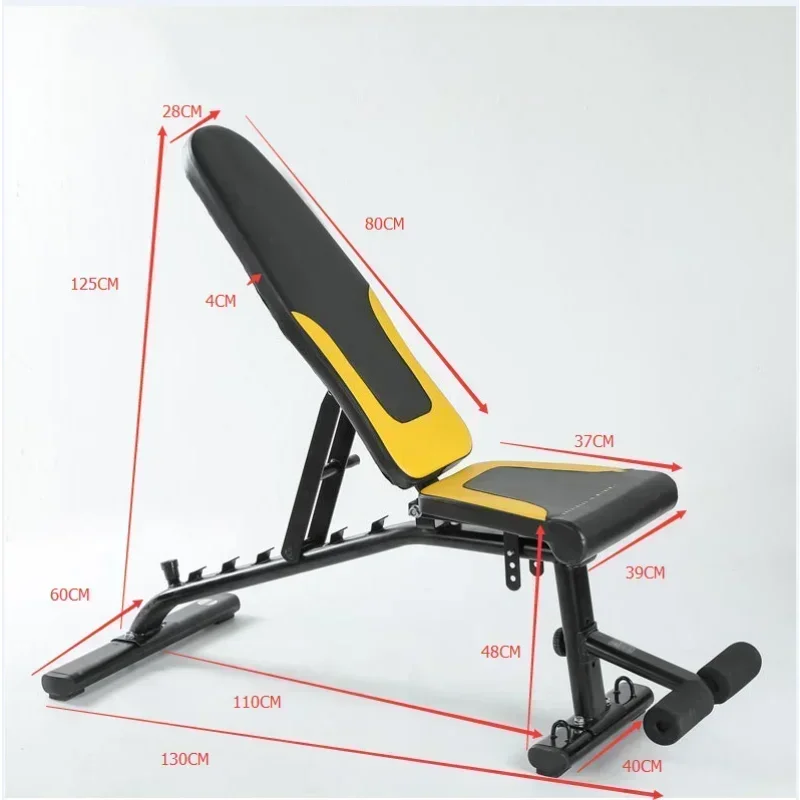 Sit Up Bench Home Supine Board Multifunctional Auxiliary Device Dumbbell Stool Crunch Bench Ab Chair Indoor Fitn