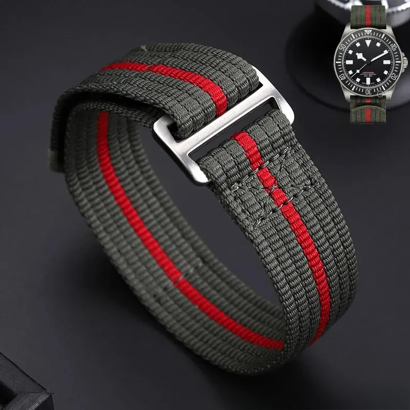 20 mm 22 mm hochwertiges Nylon-Uhrenarmband für TUDOR-Kragen, verstecktes FXD/Biwan/1958-Serie, Canvas-Armband für Herren, Sportarmbänder