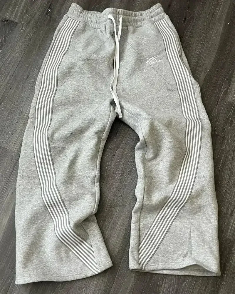 2026 Y2K Black Gray Camo Tactical Casual Pants for Men And Women Premium Jogging Baggy Drawstring Sweatpants Functional Fashion - view 2