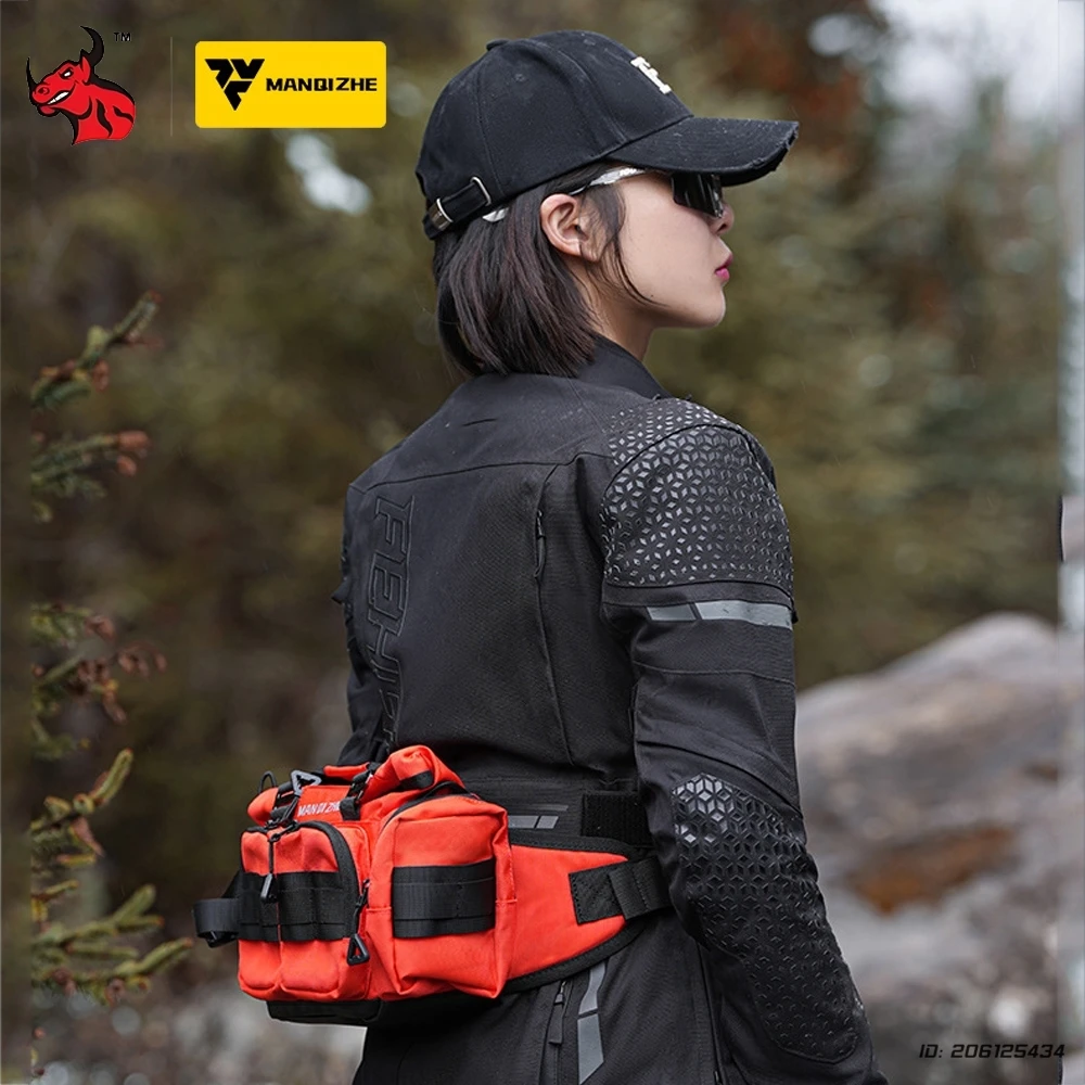 

Motorcycle Waist Pack Bag Waterproof Motorcycle Tank Bag Waist Pack Durable Back for Men Women Cycling Hiking Camping Sport Bag