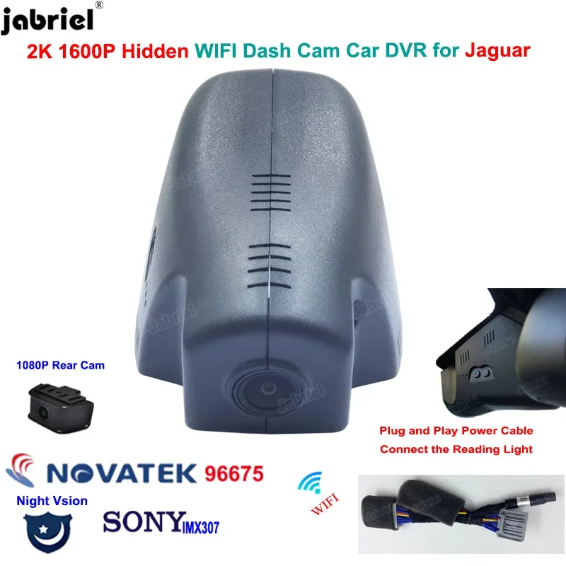 

2K Wifi Dash Cam Car Dvr Camera For Jaguar XF XFL XE XEL X260 F-Pace SVR F-Type 2015 2016 2017 2018 2019 2020 2021 Easy install