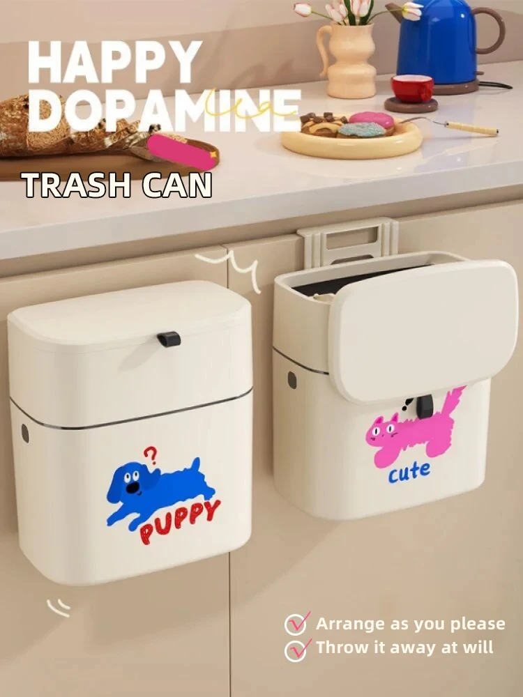 

Стильный подвесной мусорный бак для домашних туалетов — большая вместимость, квадратный дизайн, удобная раскладушка