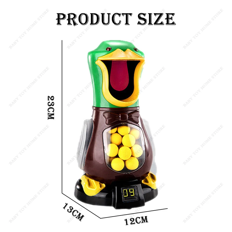 ألعاب رماية البط الجديدة للأطفال ، تعمل بالهواء ، رصاصة ناعمة للأمان ، وظيفة التهديف الإلكترونية الجائعة ، لعبة المعركة ، هدية #6