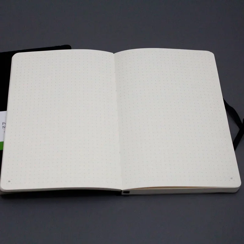 Luxury Moleskine Style Soft Leather A5 Notebook Dot Matrix Binding Pages Corporate Logo Printing Available