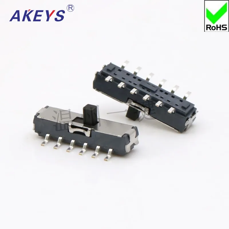 10PCS MST-42D01 MINI -G2 slide switch 4P2T SMD SMT 12 pin 2 position mini toggle switches micro slide switches