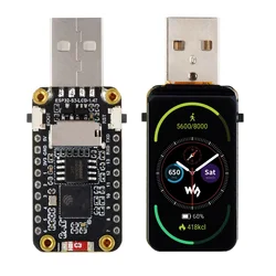 ESP32-S3 Development Board with 1.47-Inch LCD Display, Onboard RGB, MicroSD Card Slot, WiFi and Bluetooth Wireless Connectivity