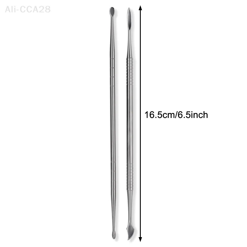 3 szt. Dwustronne szpatułki do zdobienia paznokci, pisaki do rzeźbienia żelu UV, końcówki do malowania, narzędzia do manicure do tworzenia wzorów kwiatowych w nail art.