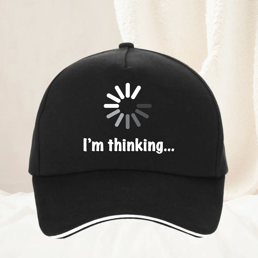 

Funny I‘m Thinking Printed Casual Baseball Cap Spring Stylish Trucker Hat For Women Men Outdoor Sport Snapback Cap