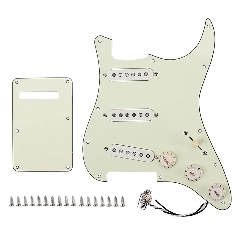 Prewired-Loaded Sss Pickguard Alnico V Pickups for Strat Guitar