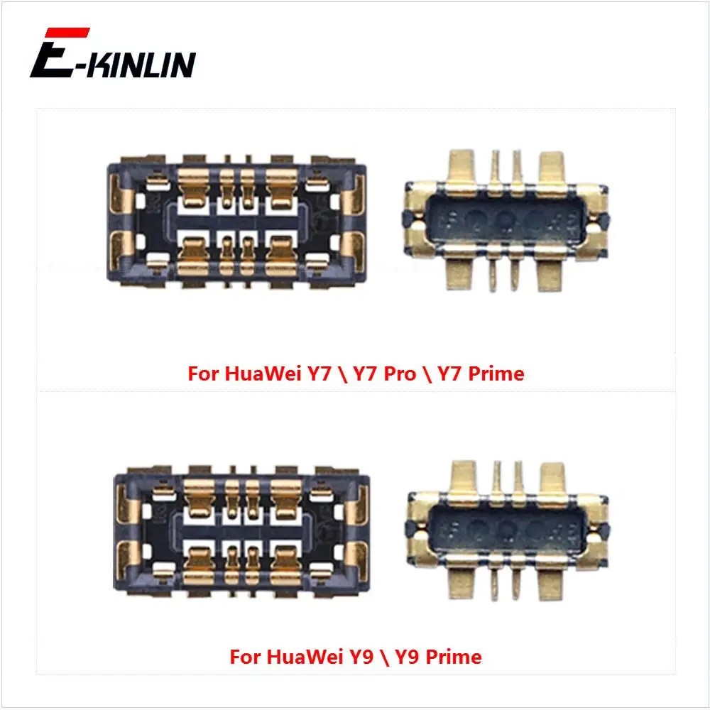 2pcs Inner Battery Connector Clip Contact Parts For HuaWei Y7 Pro Y9 Prime 2017 2018 2019 On MotherBoard Flex