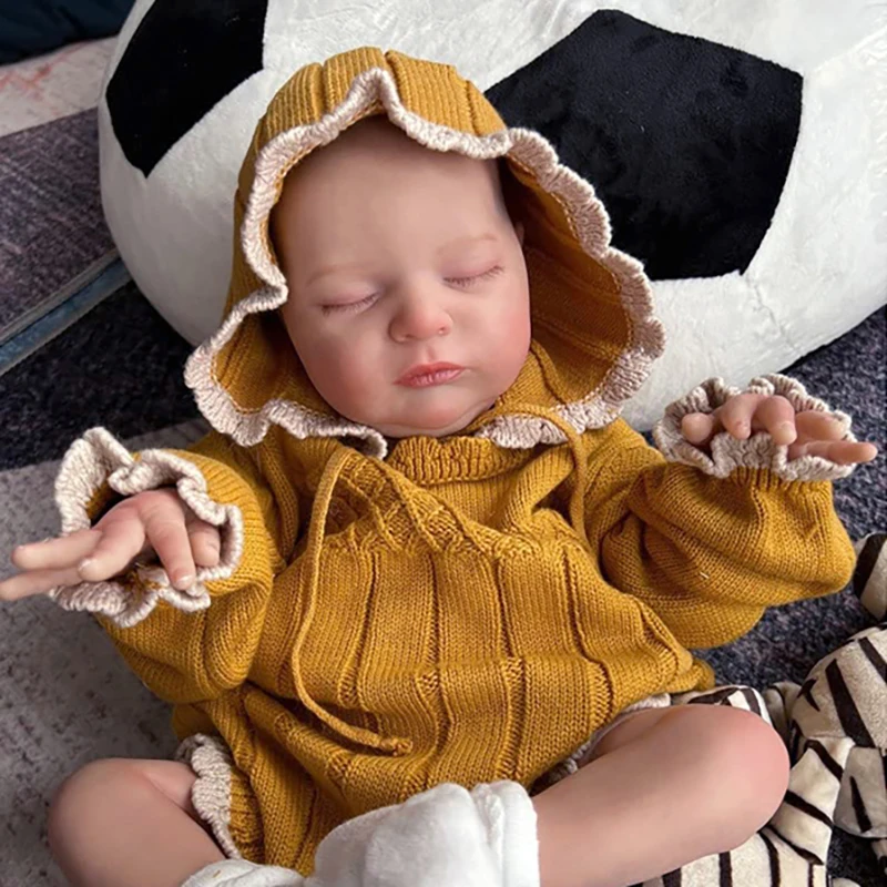 19Inch Lifelike Reborn Doll Kit Laura Already Painted Kit/Unpainted Blank Kit DIY Doll Parts for Artists Collectible Doll