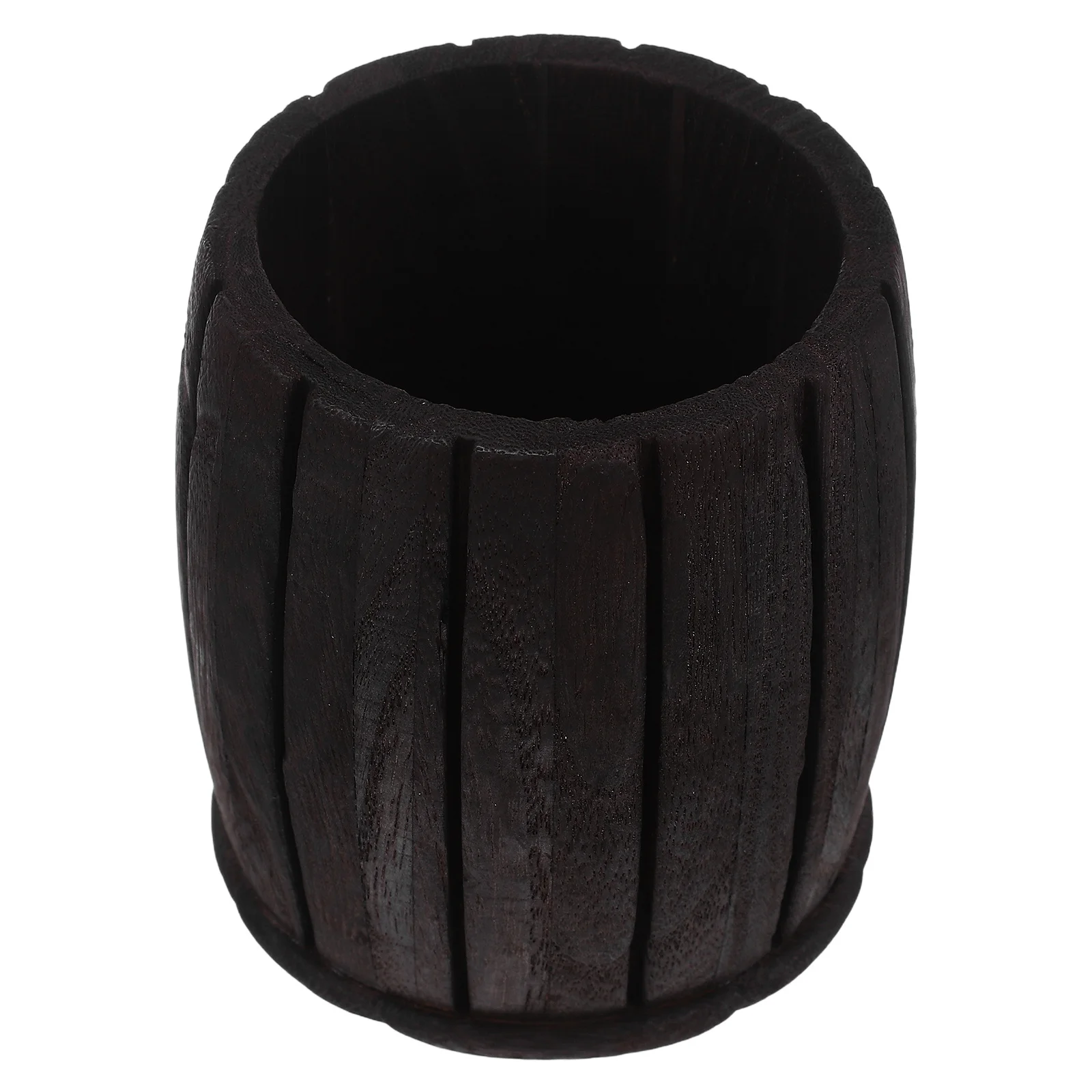 

Charcoal Roasted Paulownia Wood Pen Holder Vintage Pencil Organizer For Desk Storage Box Wooden Stationery Cup Desktop