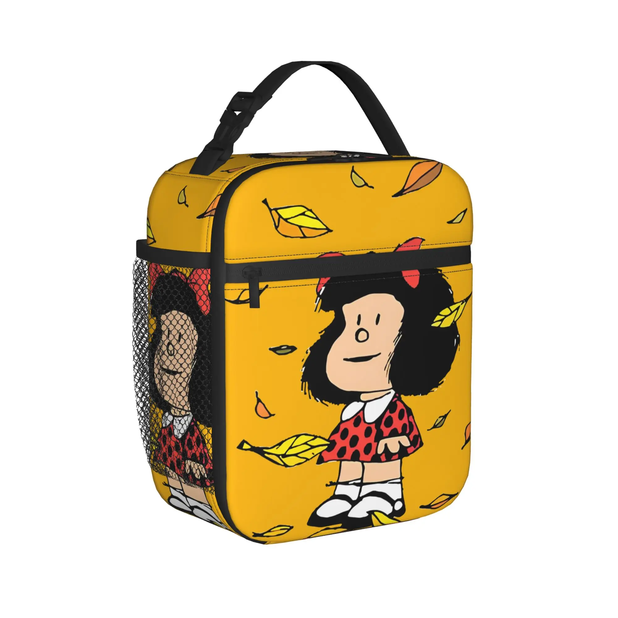 Mafaldas Insulated Lunch Bag Large Anime Cartoon Meal Container Cooler Bag Lunch Box Tote School  Travel Food Bag