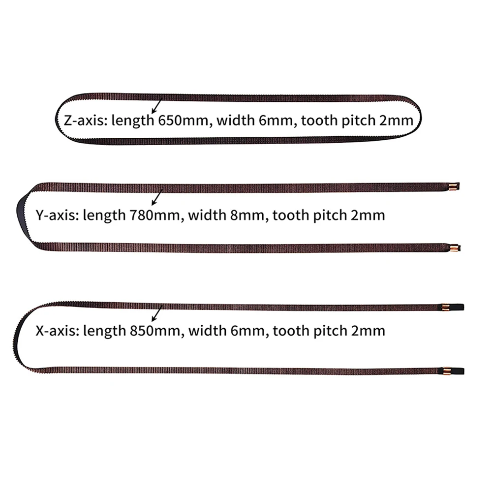 For X+Y+Z axis Synchronous Belt Set for Kobra 3 Combo High Quality 6mm/8mm Timing Belt Durable 3D Printer Parts Accessories