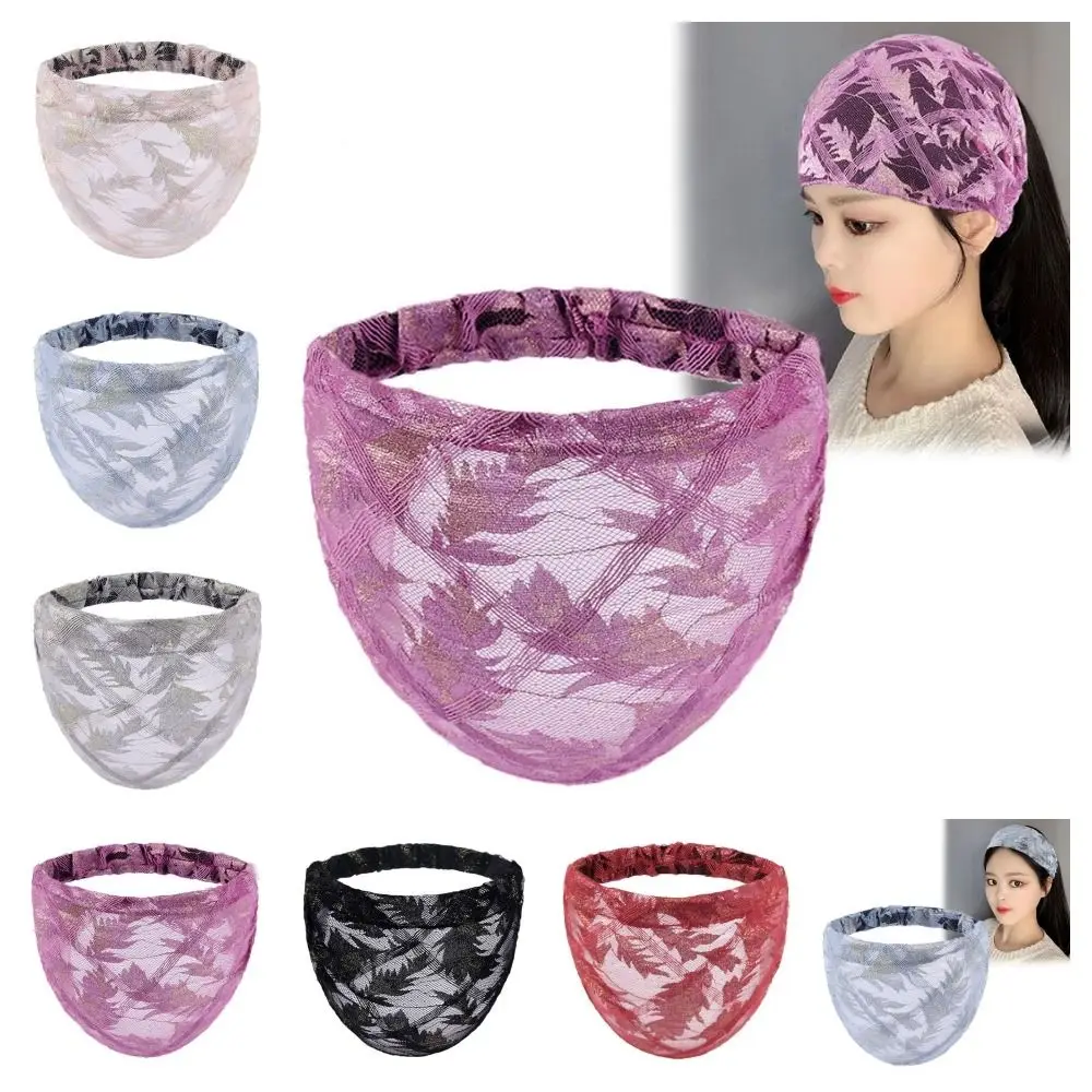 

Simple Non Slip Mesh Headband Hollow Korean Style Lace Hairbands Hair Accessories Elastic Wide Side Head Wrap Party