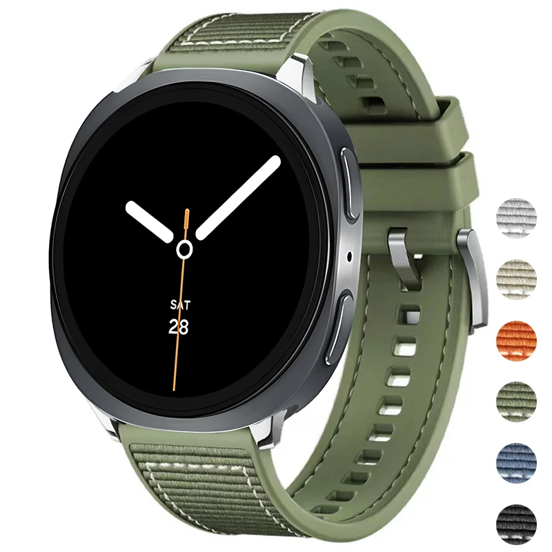 

Ремешки + металлический разъем для часов samsung Galaxy 8/8 classic/ultra 2025 47 мм, композитный correa для Galaxy watch 8, ремешок 40 мм, 44 мм