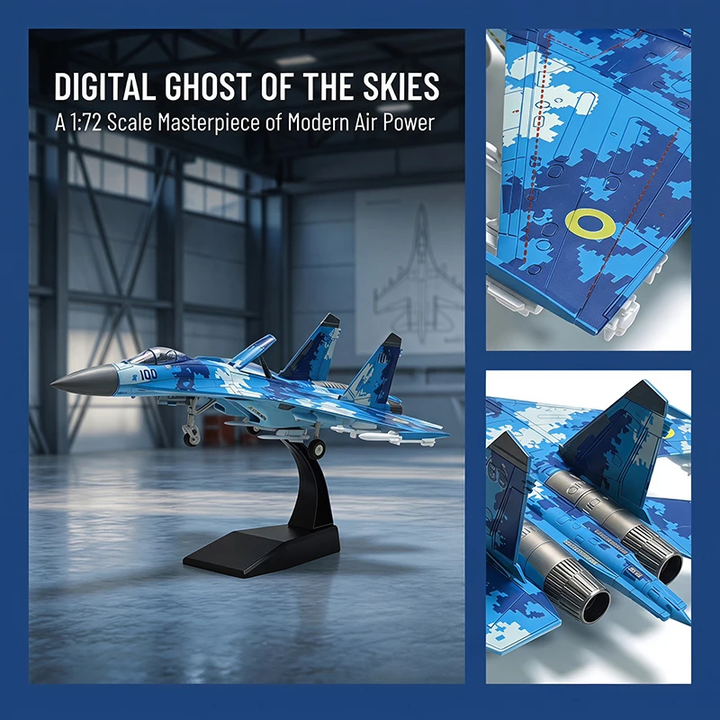 Neues SU27 Kampfflugzeug A10 Angriffsfahrzeug Bausteine Spielzeugmodell Kreative Militärserie Hubschrauber SU25 FA18F Flugzeugspielzeug – Detail 4